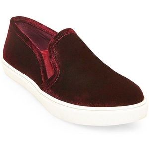 Steve Madden Maroon Purple Red Velvet : Ecvtrcv Slip on Sneaker Loafer Size 6.5